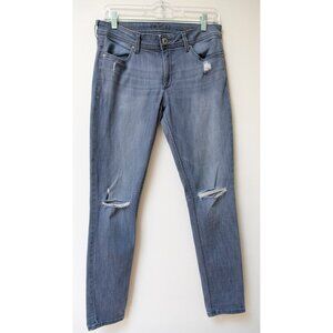 Dl1961 Emma Distressed Jeans 87% Cotton Blue-Gray Size 29